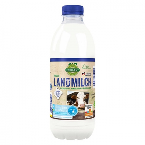 Landmilch, 3,8 % Fett, Februar 2023