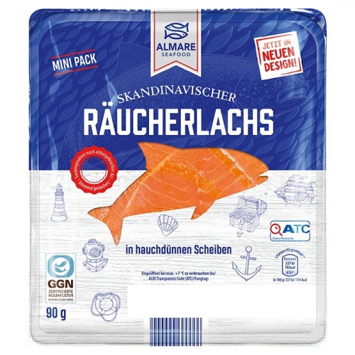 Räucherlachs, Mini-Pack, Februar 2023