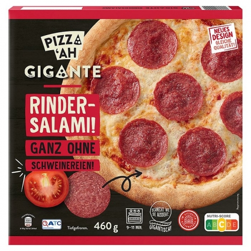 Gigante Pizza - Rindersalami, Mrz 2023