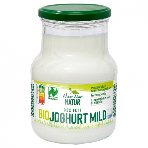 Bio-Naturjoghurt im Glas, Juni 2023