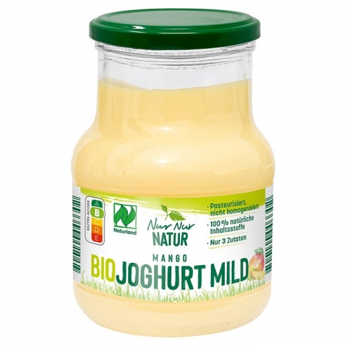 Bio-Fruchtjoghurt im Glas, Juni 2023