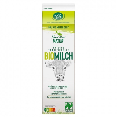 Bio-Frischmilch 3,8 %, Juni 2023