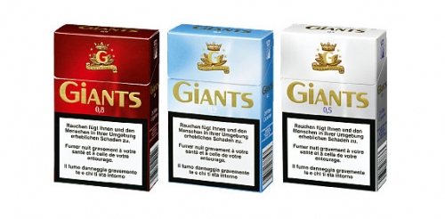 Giants Zigaretten, August 2009