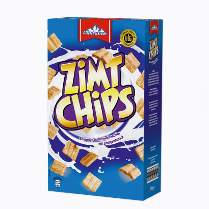 Zimt Chips, Vollkornflakes mit Zimt, Februar 2012