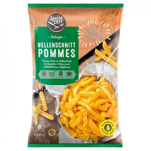 Wellenschnitt Pommes frites / Wellen Pommies, Mrz 2024