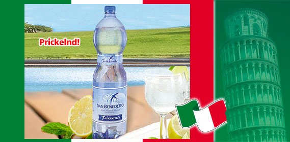 Mineralwasser, italienisch, Juli 2010