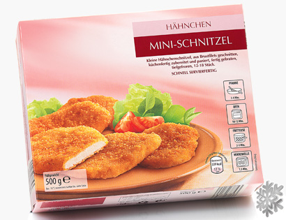Hähnchen Mini Schnitzel, M�rz 2014