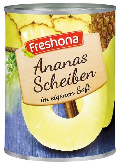Ananas Scheiben, Juni 2017