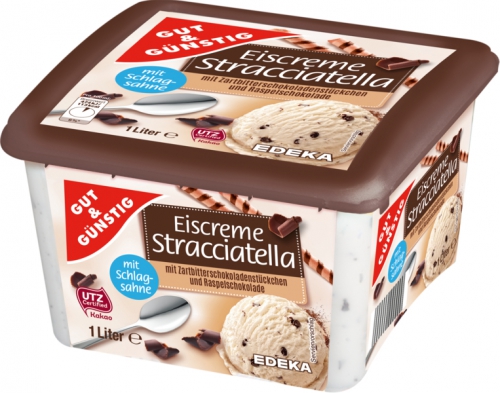 Premium Eiscreme Stracciatella, Januar 2018