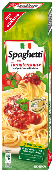 Spaghetti mit Tomaten-Sauce, Dezember 2017