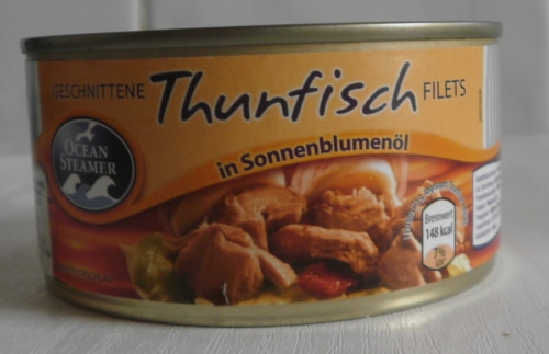Thunfisch in Sonnenblumenöl, November 2011