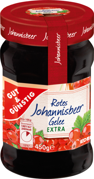 GUT &amp; GÜNSTIG Rotes Johannisbeergelee von Edeka