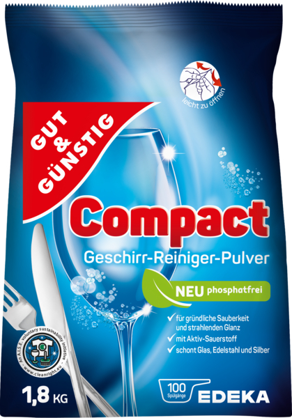 Geschirr-Reiniger-Pulver 'Compact', Dezember 2017