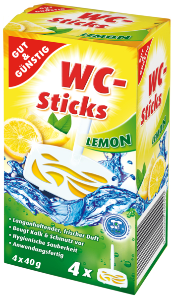 WC-Sticks Lemon 4x40g, Dezember 2017