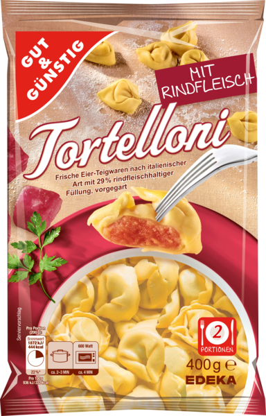 Tortelloni mit Rindfleisch, Dezember 2017