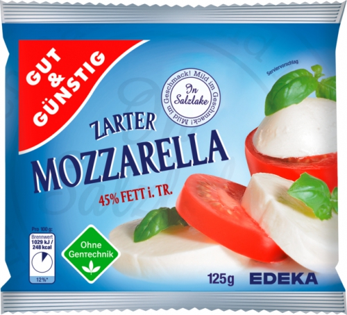 Mozzarella, 45 % Fett i. Tr., Januar 2018