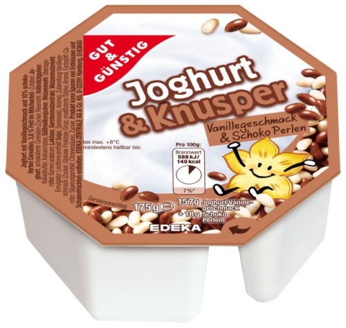 Joghurt & Knusper Vanilla mit Schoko Balls, Januar 2018