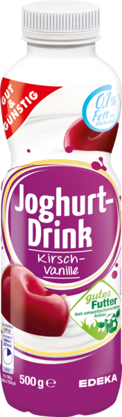 Joghurt-Drink Kirsch-Vanille, Januar 2018