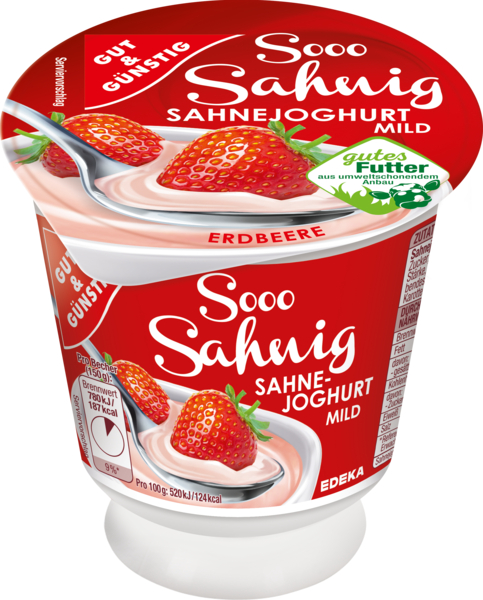 Sahnejoghurt, 10 % Fett, Erdbeer, Dezember 2017