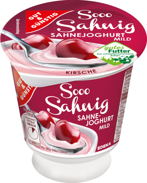 Sahnejoghurt, 10 % Fett, Kirsche, Dezember 2017