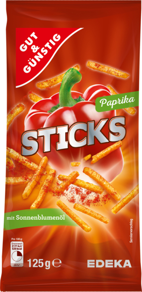 Sticks Paprika, Januar 2018