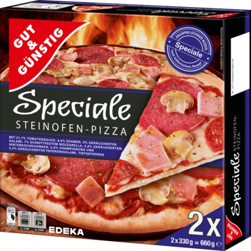Steinofen Pizza Speciale, 2 Stück, Dezember 2017
