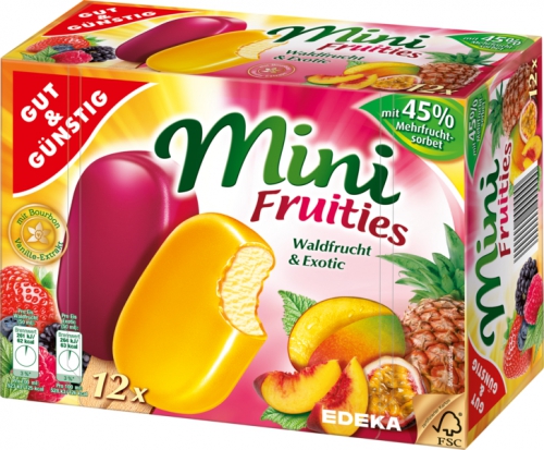 Mini Fruities, 12 Stück, Januar 2018