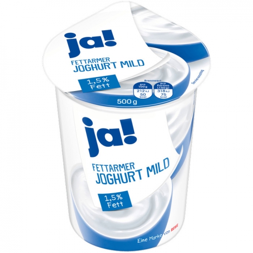 Fettarmer Joghurt mild, 1,5 % Fett, Mai 2017