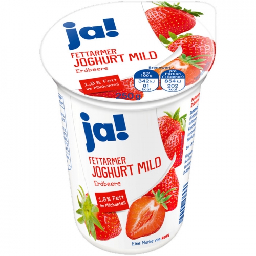 Fettarmer Joghurt mild Erdbeere, Mai 2017