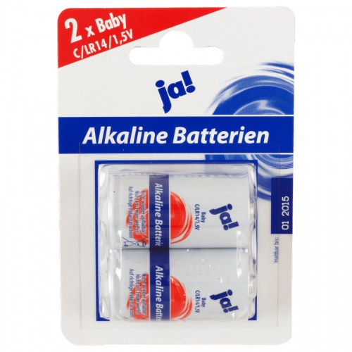Batterien Alkaline | 1,5 V | Baby | C | LR14, Januar 2017