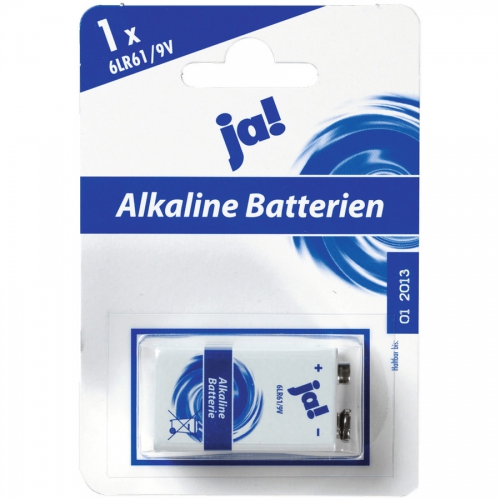 Batterien Alkaline | 9 V | E-Block | 9V | 6LR61, Januar 2017
