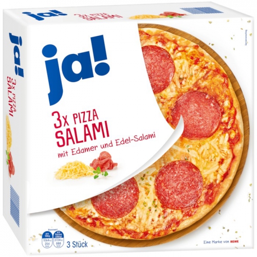 Pizza Salami, 3 Stück, Dezember 2017