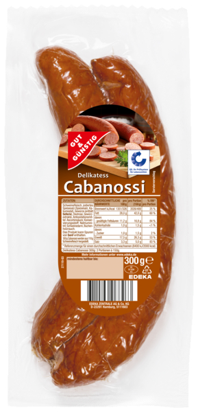 Cabanossi, 2 x 150g, Dezember 2017