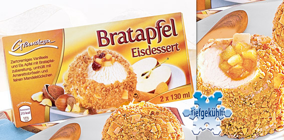 Bratapfel Eisdessert, 2x 130 ml, Dezember 2010