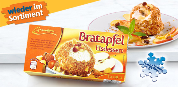 Bratapfel Eisdessert, 2x 130 ml, Dezember 2011