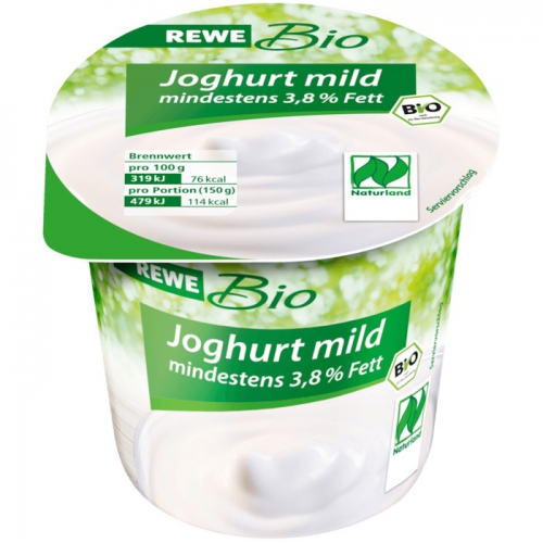 Joghurt mild, mindestens 3,8 % Fett, Dezember 2017
