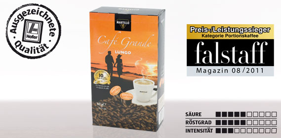 Kaffee-Kapsel Café Grande Lungo, Februar 2012