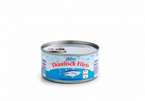 Thunfisch Filets im eigenen Saft & Aufguss, Januar 2013