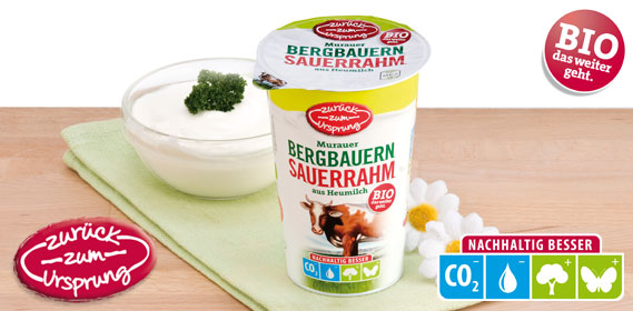 Bio-Bergbauern Sauerrahm 15 % Fett, Dezember 2013