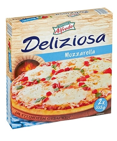 Steinofenpizza, 2 x Mozzarella, Juni 2017
