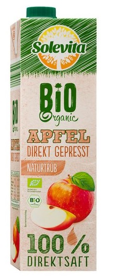 Apfelsaft, naturtrüb Bio Direktsaft, Juli 2017